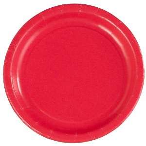  Candy Apple Red 7 Dessert Plates (24 count) Everything 