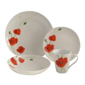 Rayware Alpine Poppy 16 Piece Dinner Set 