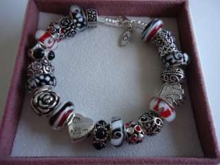 Authentic Sterling Silver Pandora Bracelet.Size 8.3.W/receipt Gift box 