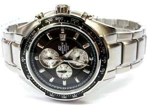 Casio Watch Edifice Black Stopwatch EF 559D 1 1A EF559D  