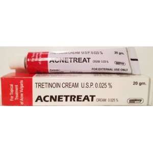  Tretinoin Cream 0.025% (Generic Retin A) Acnetreat   20g 