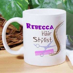 Personalized Hair Stylist Salon Coffee Cup Mug Gift  