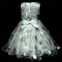 Rose Purples Christmas Party Girls Dresses 3 4 5 6 7 8Y  