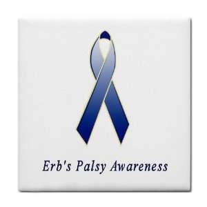  Erbs Palsy Awareness Ribbon Tile Trivet 