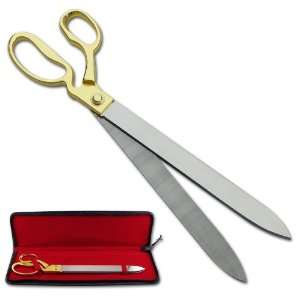   Handles Ceremonial Ribbon Cutting Scissors with Case