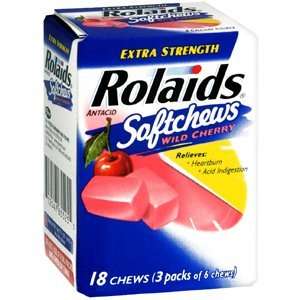  Special pack of 6 ROLAIDS SOFTCHEWS ES WLD CHRRY 18 per 