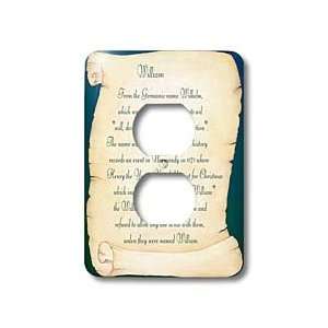 Beverly Turner Name Design   William The Meaning   Light Switch Covers 