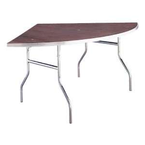   Quarter Round Folding Banquet Table with Plywood Top