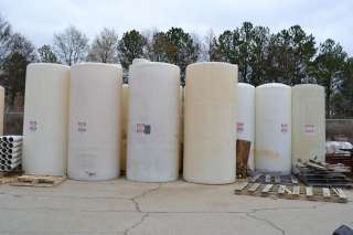 Lot of Polyethylene Chemical Storage Tanks 1000 Gallon  