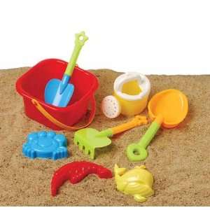  Beach Bucket sand castle Play Set  9 Pc Set Toys & Games