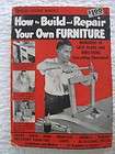 1957 How To Build Modern Furniture by Mario Dal Fabbro   F.W. Dodge