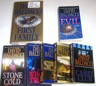 Nice Lot of DAVID BALDACCI books ~ Suspense ~ Thillers~ x 7~ Camel 