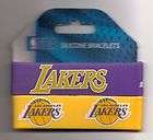 New NBA Los Angeles LA Lakers 2 Pack PVC Silicone Rubber Wrist Bands 