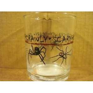  34043 Scary Spiders Halloween Glass Votive Candle Holder 