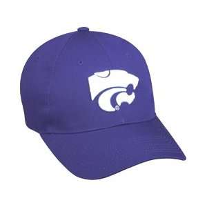  NCAA College ADULT KANSAS STATE Wildcats Purple Hat Cap 