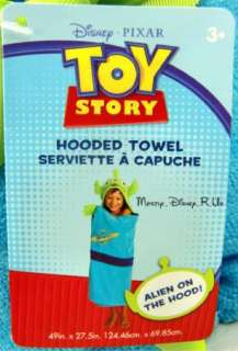 New  Exclusive Toy Story Alien LGM Hooded Towel  