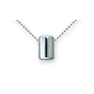   Sterling Silver Interchangeable Slider with 18 Bead Chain Jewelry