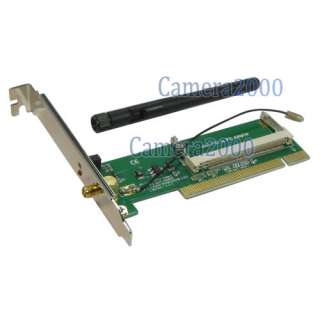 Wireless Mini PCI to PCI Converter Adapter WiFi Antenna  
