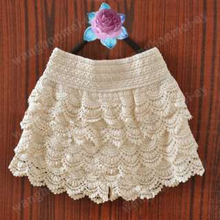 New Fashion Lace Tiered Short Skirt Under Safety Pants Shorts  