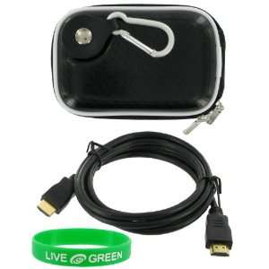  Black) Case and Mini HDMI to HDMI Cable 1 Meter (3 Feet) for Nikon 