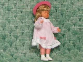   Dressed Little Girl Caco DHS0753 Flexible Blond Pnk Hat Str NRFB 112