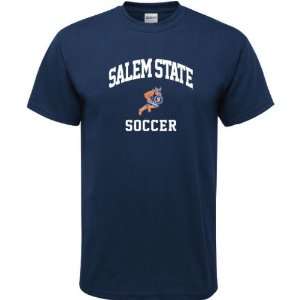    Salem State Vikings Navy Soccer Arch T Shirt