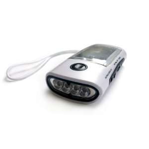 in 1 Solar LED Emergency Flashlight battery charger+ FM Radio 