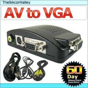RCA Composite S video VGA to VGA Monitor Converter  