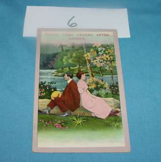   ANTIQUE LOVE ROMANCE POSTCARDS USED SOME POSTMARKED TEENS PC 16  