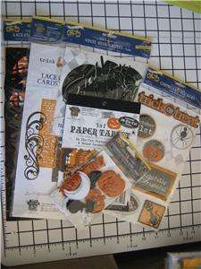 One 5x7 pad of Halloween papers with 14 die cut patterened papers and 