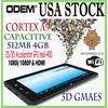 Cortex A9 Amlogic 512M Capacitive Tablet Android 2.3 MID WIFI HDMI 