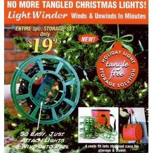  4 Holiday Storage Christmas Light Reels in a Bag