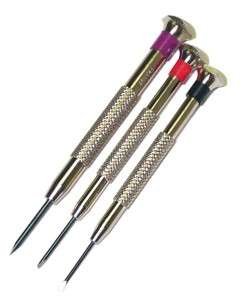 Watchmakers Screwdriver Set, French Made, 3 Piece  