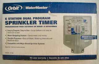 New Orbit WaterMaster 6 St Dual Program Sprinkler Timer  