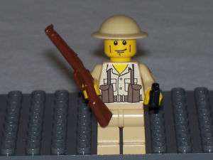 Lego WW2 BRITISH SOLDIER MINIFIG w/ Weapons  