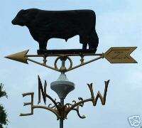 Weathervane Angus Bull Weather Vane Lightning Rod  