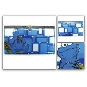  Wallet   Sesame Street   Cookie Monster Flip Lock Hinge 