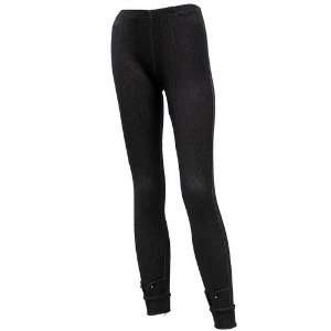  Black With Faux Cuff Ankle Detail Jean Legging Jegging 