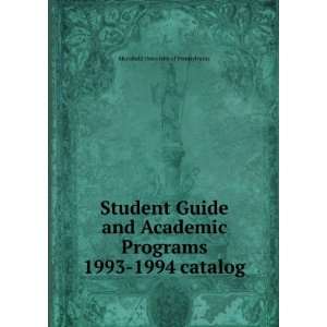  Student Guide and Academic Programs 1993 1994 catalog 