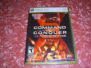 XBOX 360 GAME, COMMAND AND CONQUER SEALED FRENCH  