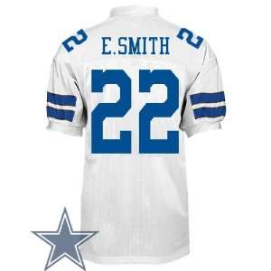   22 E.Smith Throwback White NFL Jersey Football Jerseys Size XXL/54