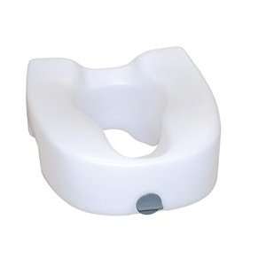  Premium Plastic Elevated, Elongated Toilet Seat with Lock 