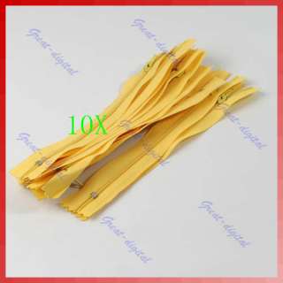 10 X Nylon Coil Zippers Tailor Sewer Craft Clothes 15cm  