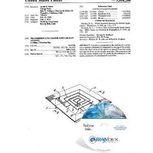  NEW Patent CD for TRANSMISSION LINE LOADED ANNULAR SLOT 