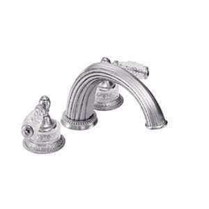   Tub Faucets 2 Valve Roman Tub Faucet With Crystal Or Marble Handles