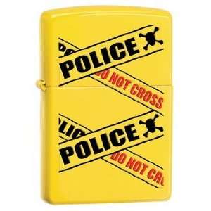  Caution Zippo Lighter, Lemon