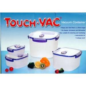 Touch Vac Storage System Set of 4 Large Containers  