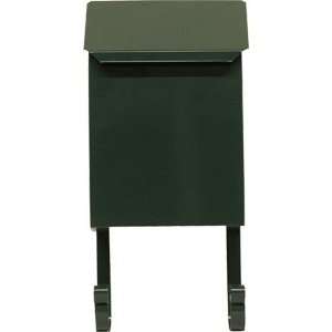   Smooth Green Large Upright Wall Mounted Mailbox