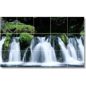  Waterfalls Photo Shower Tile Mural W045  36x60 using (15 