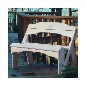   Island Green Uwharrie Fanback Picnic Bench Patio, Lawn & Garden